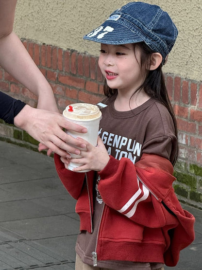 カーディガン・パーカー ロゴ入りジップアップフーディパーカー フード付き長袖スウェット【mh0011051】