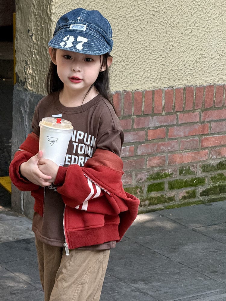 カーディガン・パーカー ロゴ入りジップアップフーディパーカー フード付き長袖スウェット【mh0011051】