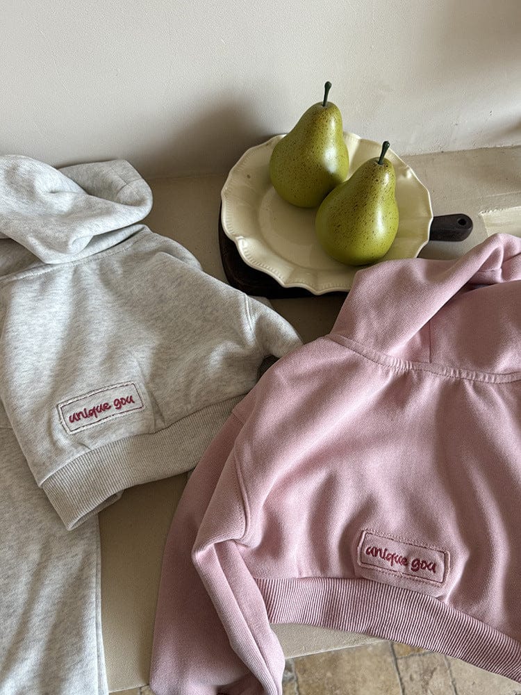 カーディガン・パーカー クロップド丈パーカー 刺繍ロゴ入りフーディー ショートスウェット【mh0011053】