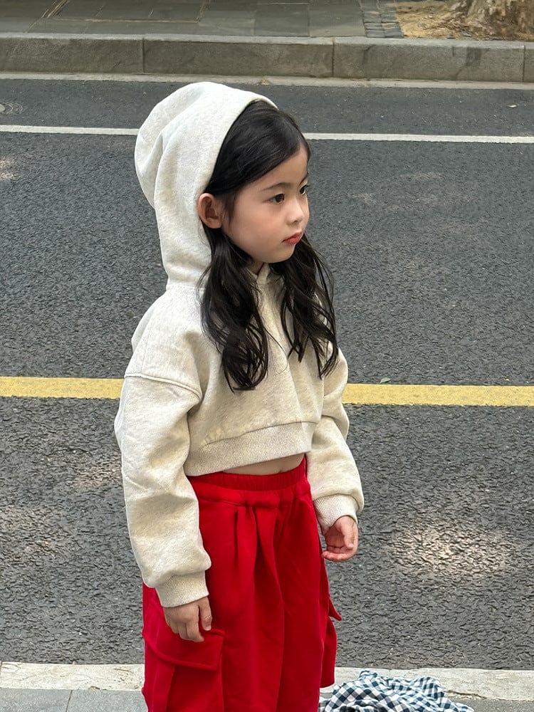 カーディガン・パーカー クロップド丈パーカー 刺繍ロゴ入りフーディー ショートスウェット【mh0011053】