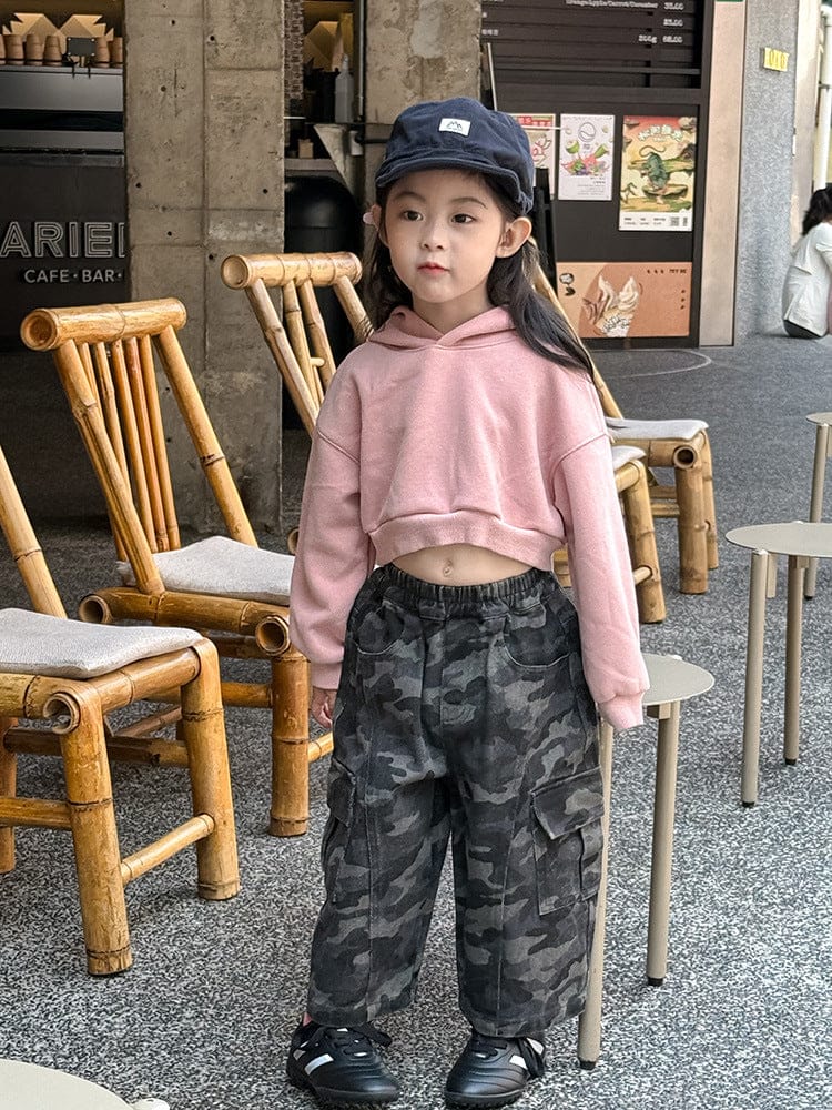 カーディガン・パーカー クロップド丈パーカー 刺繍ロゴ入りフーディー ショートスウェット【mh0011053】