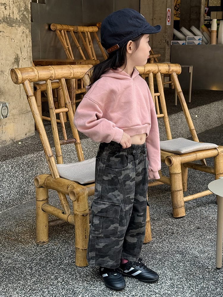 カーディガン・パーカー クロップド丈パーカー 刺繍ロゴ入りフーディー ショートスウェット【mh0011053】