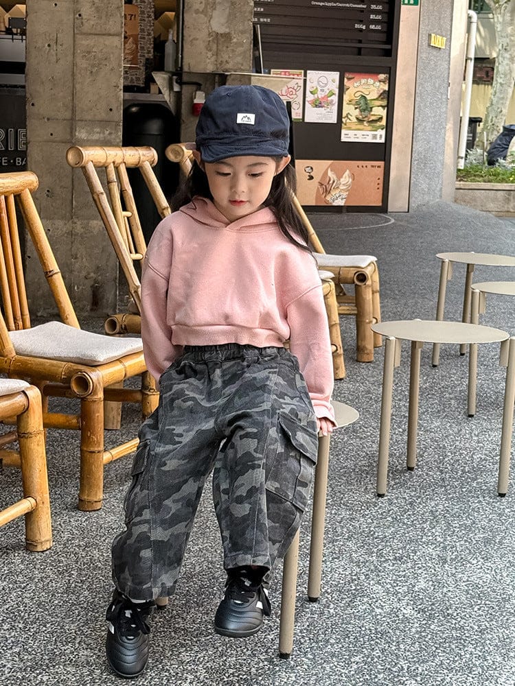 カーディガン・パーカー クロップド丈パーカー 刺繍ロゴ入りフーディー ショートスウェット【mh0011053】