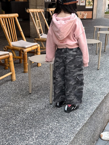 カーディガン・パーカー クロップド丈パーカー 刺繍ロゴ入りフーディー ショートスウェット【mh0011053】