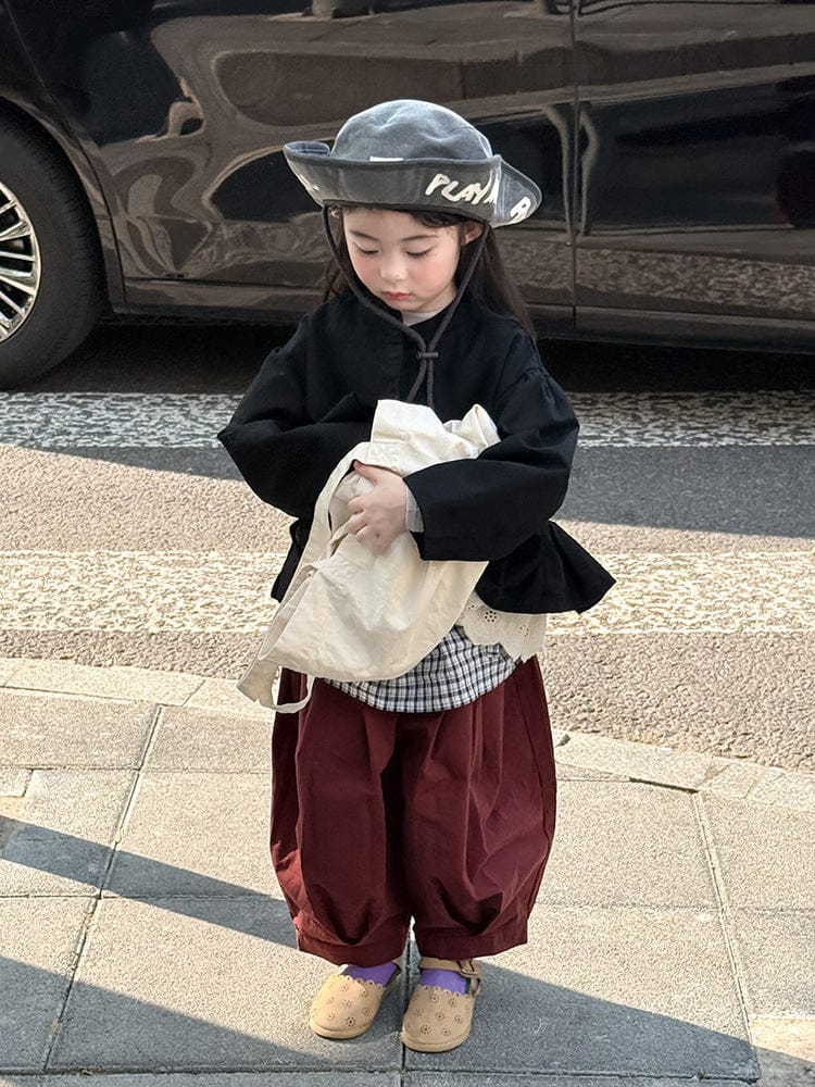 ショートコート・ジャケット・ジャンパー ペプラムフリルジャケット レース裾 パフスリーブアウター【mh0011056】