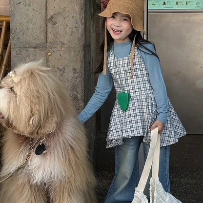 タンクトップ・キャミソール・ノースリーブトップス チェック柄キャミソール 裾フリルフレアトップス【mh0011058】