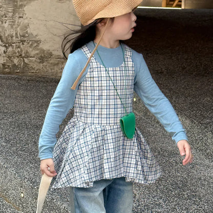 タンクトップ・キャミソール・ノースリーブトップス チェック柄キャミソール 裾フリルフレアトップス【mh0011058】