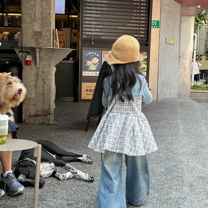 タンクトップ・キャミソール・ノースリーブトップス チェック柄キャミソール 裾フリルフレアトップス【mh0011058】