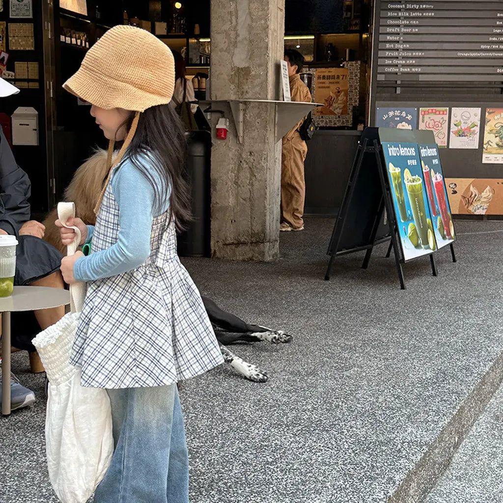 タンクトップ・キャミソール・ノースリーブトップス チェック柄キャミソール 裾フリルフレアトップス【mh0011058】