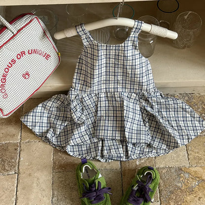 タンクトップ・キャミソール・ノースリーブトップス チェック柄キャミソール 裾フリルフレアトップス【mh0011058】