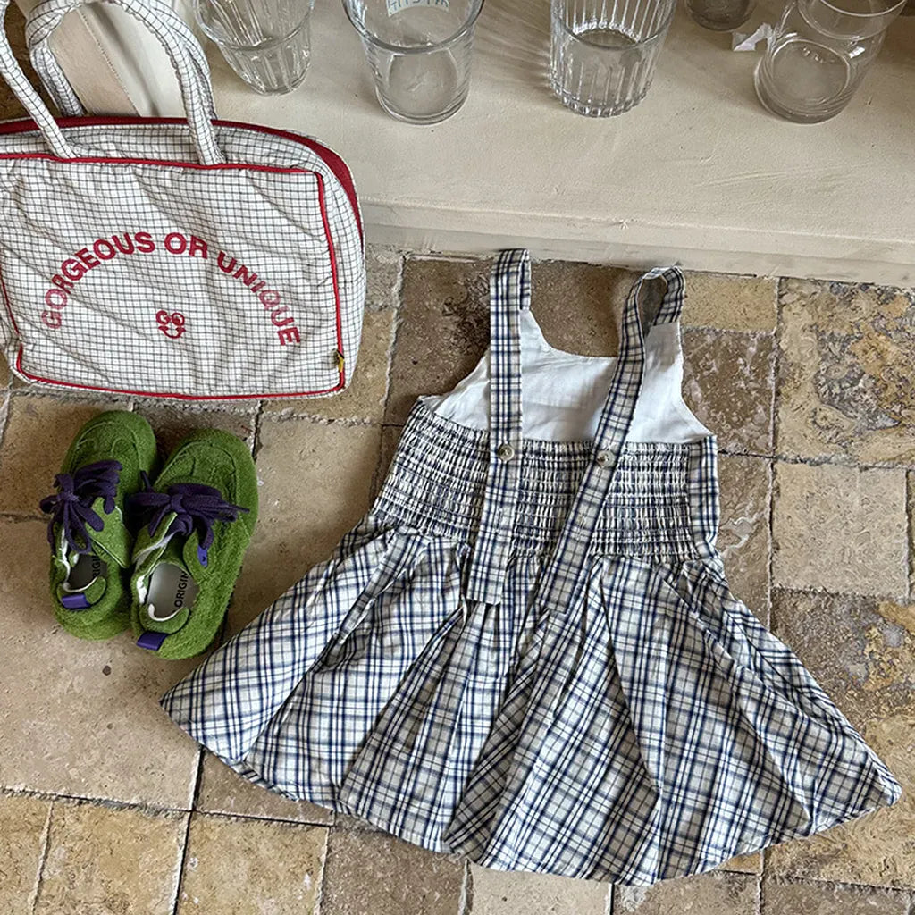 タンクトップ・キャミソール・ノースリーブトップス チェック柄キャミソール 裾フリルフレアトップス【mh0011058】