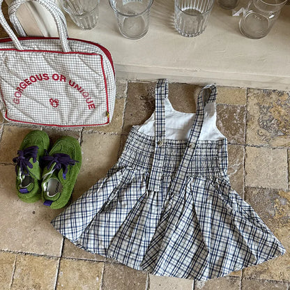 タンクトップ・キャミソール・ノースリーブトップス チェック柄キャミソール 裾フリルフレアトップス【mh0011058】