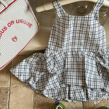 タンクトップ・キャミソール・ノースリーブトップス チェック柄キャミソール 裾フリルフレアトップス【mh0011058】