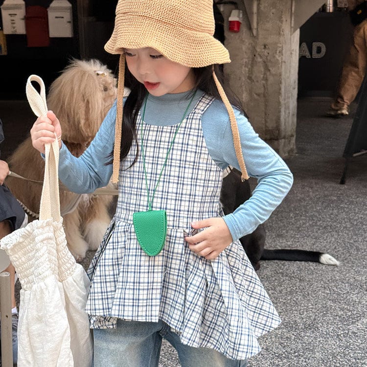 タンクトップ・キャミソール・ノースリーブトップス チェック柄キャミソール 裾フリルフレアトップス【mh0011058】