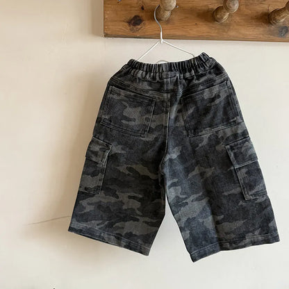 ロングパンツ・スウェットパンツ カモフラージュ柄ワイドパンツ ミリタリー風カーゴパンツ【mh0011060】