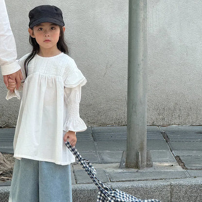 デニムパンツ ルーズストレートデニムパンツ ウエストゴム ワイドシルエットパンツ【mh0011062】