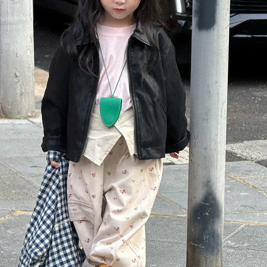 ショートコート・ジャケット・ジャンパー フェイクレザーショートジャケット フルジップアウター レトロブルゾン【mh0011064】