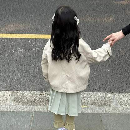 ショートコート・ジャケット・ジャンパー フェイクレザーショートジャケット フルジップアウター レトロブルゾン【mh0011064】