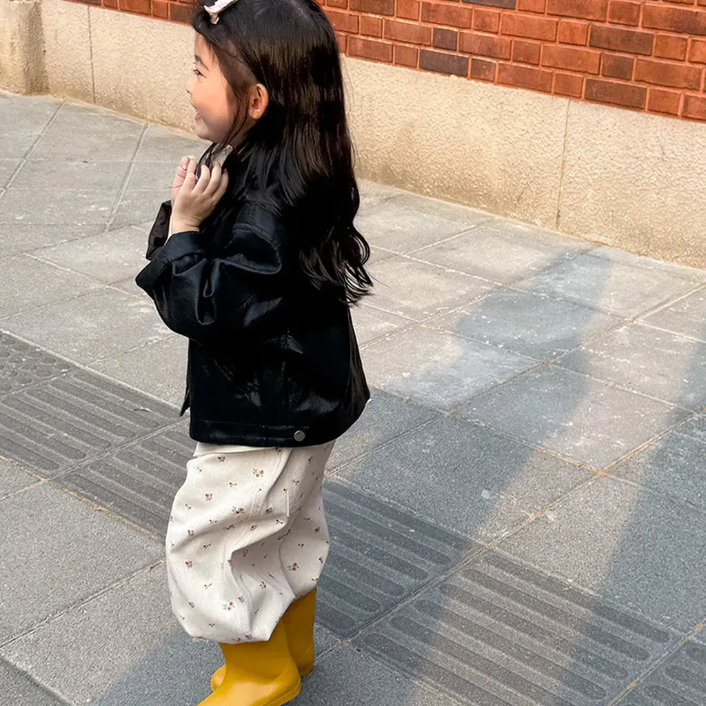 ショートコート・ジャケット・ジャンパー フェイクレザーショートジャケット フルジップアウター レトロブルゾン【mh0011064】