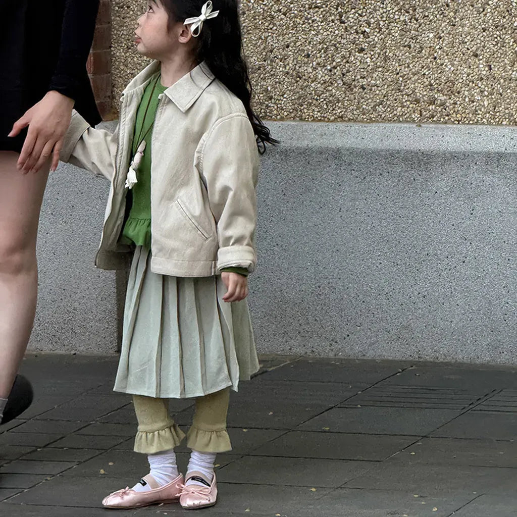 ショートコート・ジャケット・ジャンパー フェイクレザーショートジャケット フルジップアウター レトロブルゾン【mh0011064】