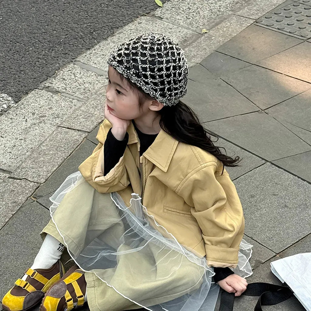 ショートコート・ジャケット・ジャンパー フェイクレザーショートジャケット フルジップアウター レトロブルゾン【mh0011064】