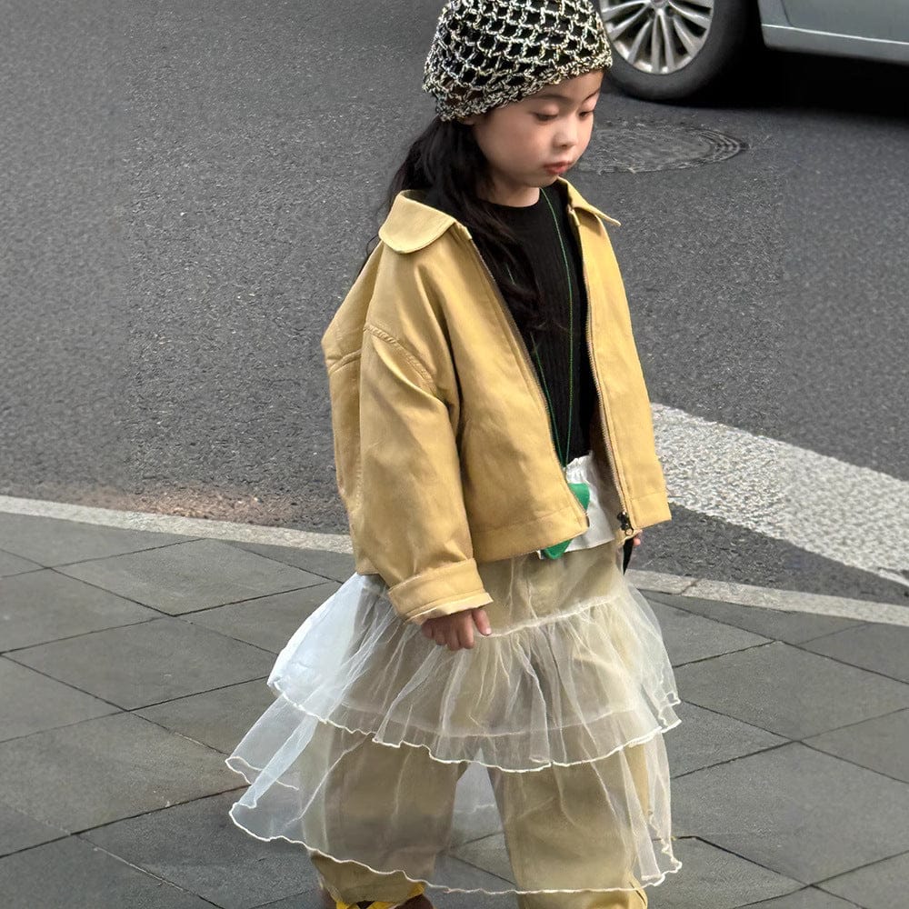 ショートコート・ジャケット・ジャンパー フェイクレザーショートジャケット フルジップアウター レトロブルゾン【mh0011064】