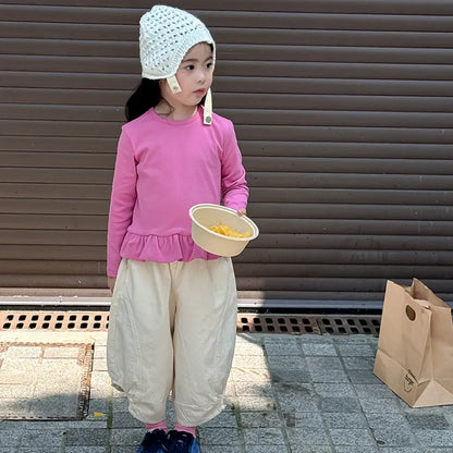 ロングパンツ・スウェットパンツ ワイドシルエットパンツ 裾絞りバルーンパンツ イージーパンツ【mh0011067】