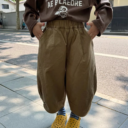 ロングパンツ・スウェットパンツ ワイドシルエットパンツ 裾絞りバルーンパンツ イージーパンツ【mh0011067】