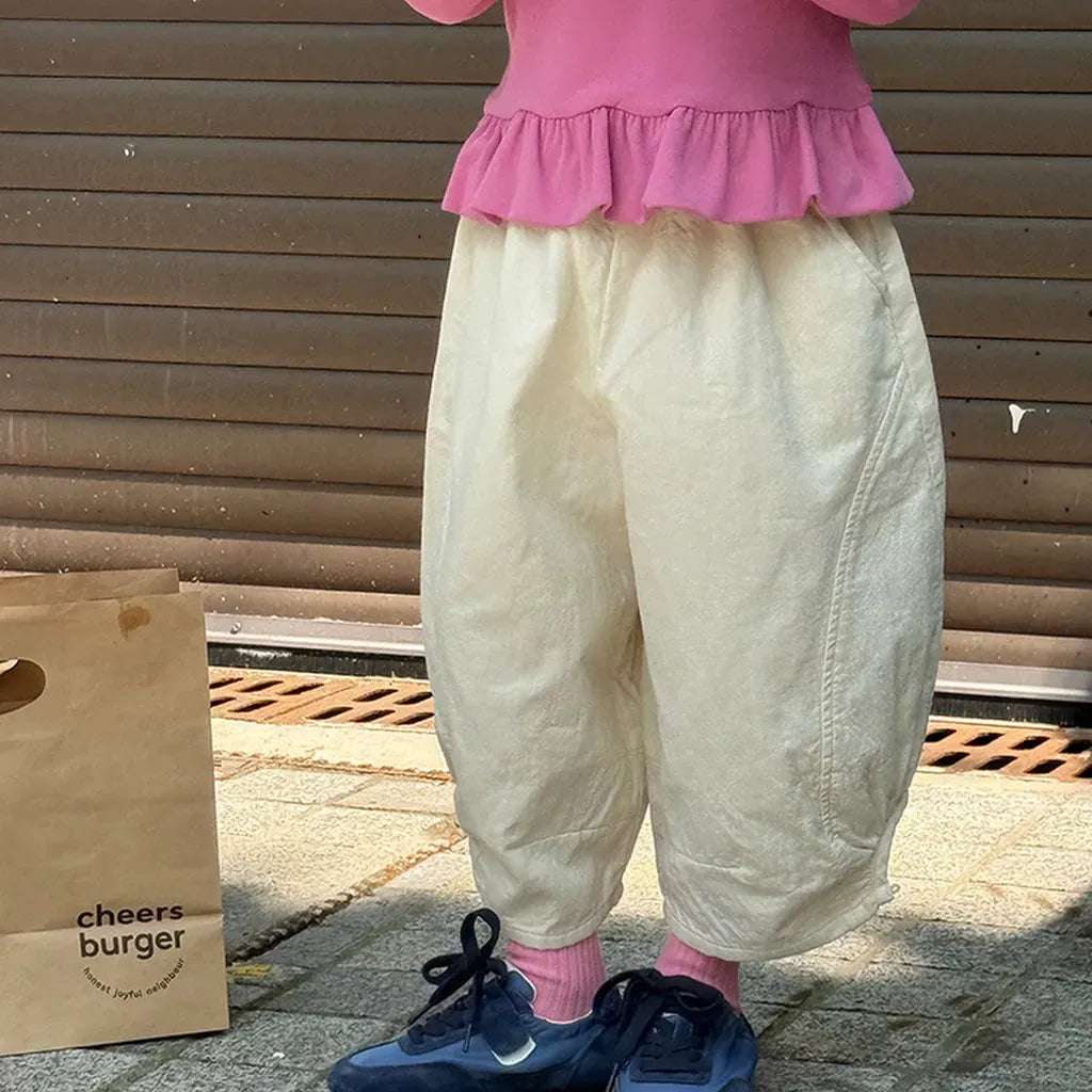 ロングパンツ・スウェットパンツ ワイドシルエットパンツ 裾絞りバルーンパンツ イージーパンツ【mh0011067】