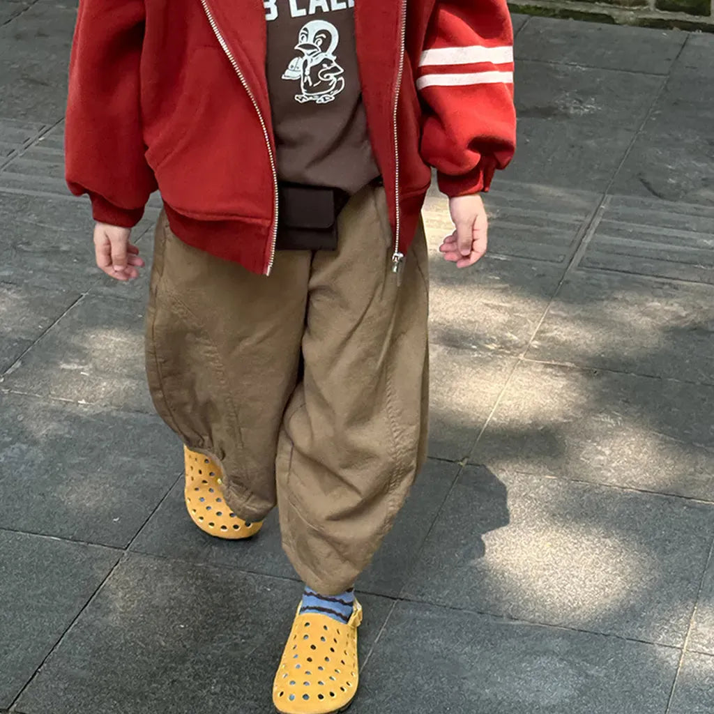 ロングパンツ・スウェットパンツ ワイドシルエットパンツ 裾絞りバルーンパンツ イージーパンツ【mh0011067】