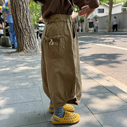 ロングパンツ・スウェットパンツ ワイドシルエットパンツ 裾絞りバルーンパンツ イージーパンツ【mh0011067】