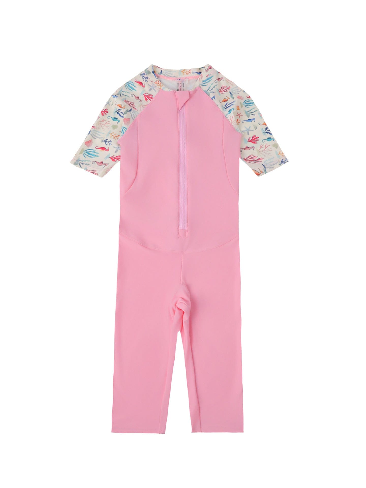 ベビー用水着 Mid Pants Swimsuit Pink Coral [Swimsuit + Swimming Cap] / 90 ボーイズ水着 長袖長ズボンつなぎスイムウェア ラッシュガード【mh0009324】