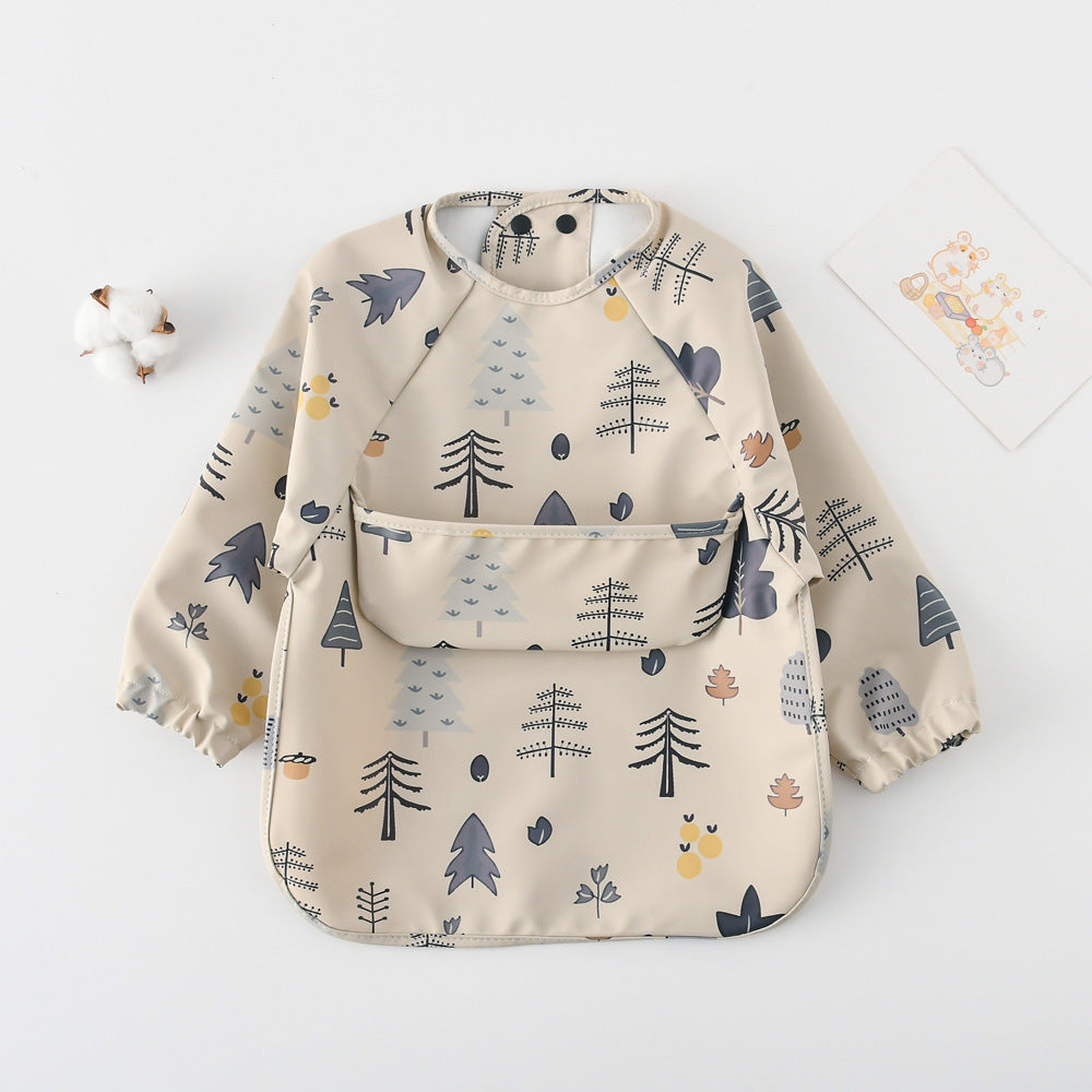 よだれかけ Midi Forest / S Long Sleeve PU Waterproof Bib 長袖 PU 防水 お食事エプロン【mh0012236】