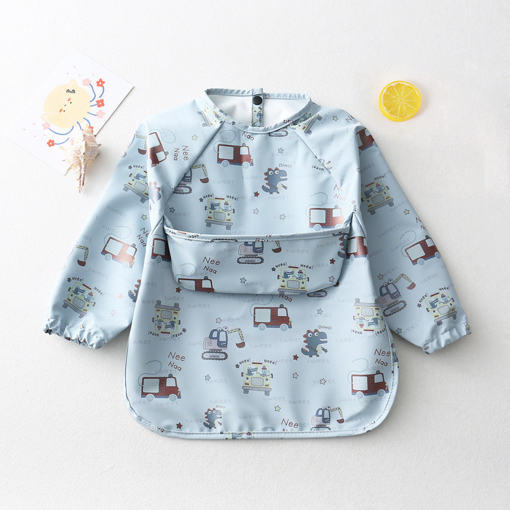 よだれかけ mobilization / S Long Sleeve PU Waterproof Bib 長袖 PU 防水 お食事エプロン【mh0012236】