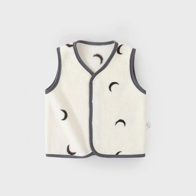 ベスト moon / 9M 73cm ベビーキッズベスト フリースインナーウォームベスト【mh0007880】