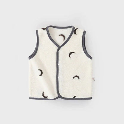 ベスト moon / 9M 73cm ベビーキッズベスト フリースインナーウォームベスト【mh0007880】