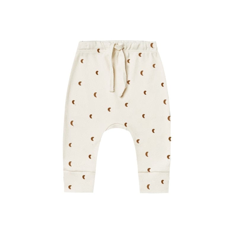 長袖ロンパース moon pants / 66cm / 取り寄せ（3〜14日） ☺︎ ベビー ナチュラル 長袖 ロンパース 肌着 パンツ 無地 ボーダー サボテン 月 ムーン ボーイズ