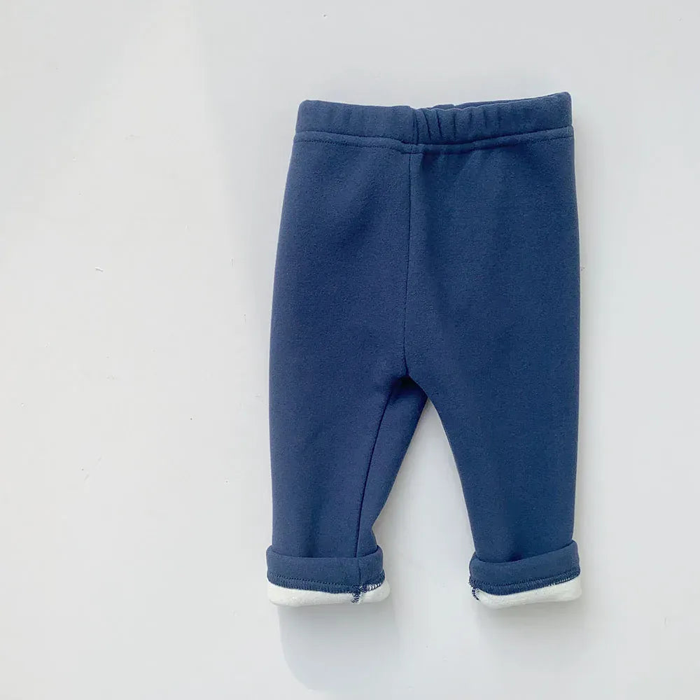 レギンスパンツ navy / 66cm ベビーパンツ 裏フリースレギンスパンツ 厚手レギパン シンプルベーシック 7カラー