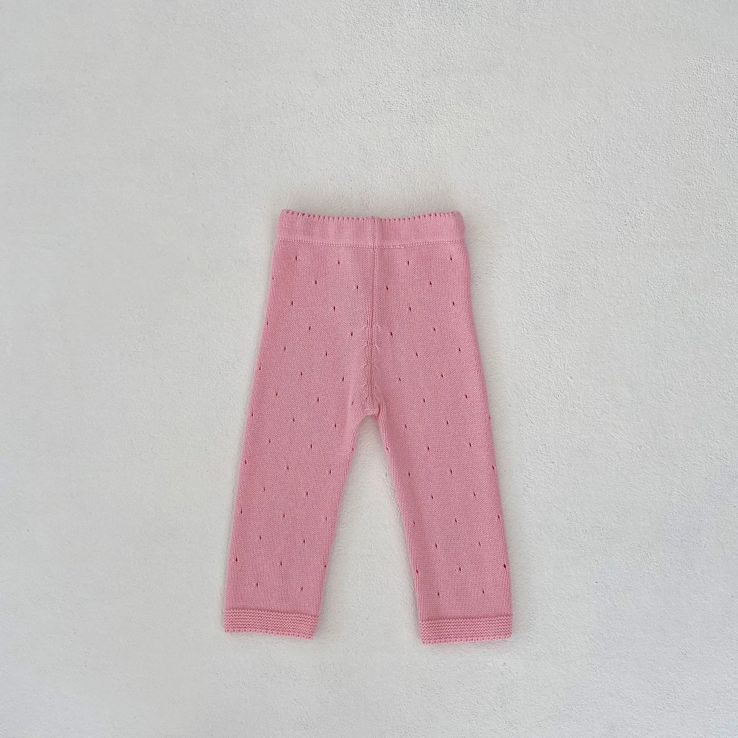 カーディガン・パーカー pant / 66cm ベビー カーディガン レギンスパンツ ボンネット 単品 レースニット 帽子 ピンク ガールズ 女の子 子供服 7809