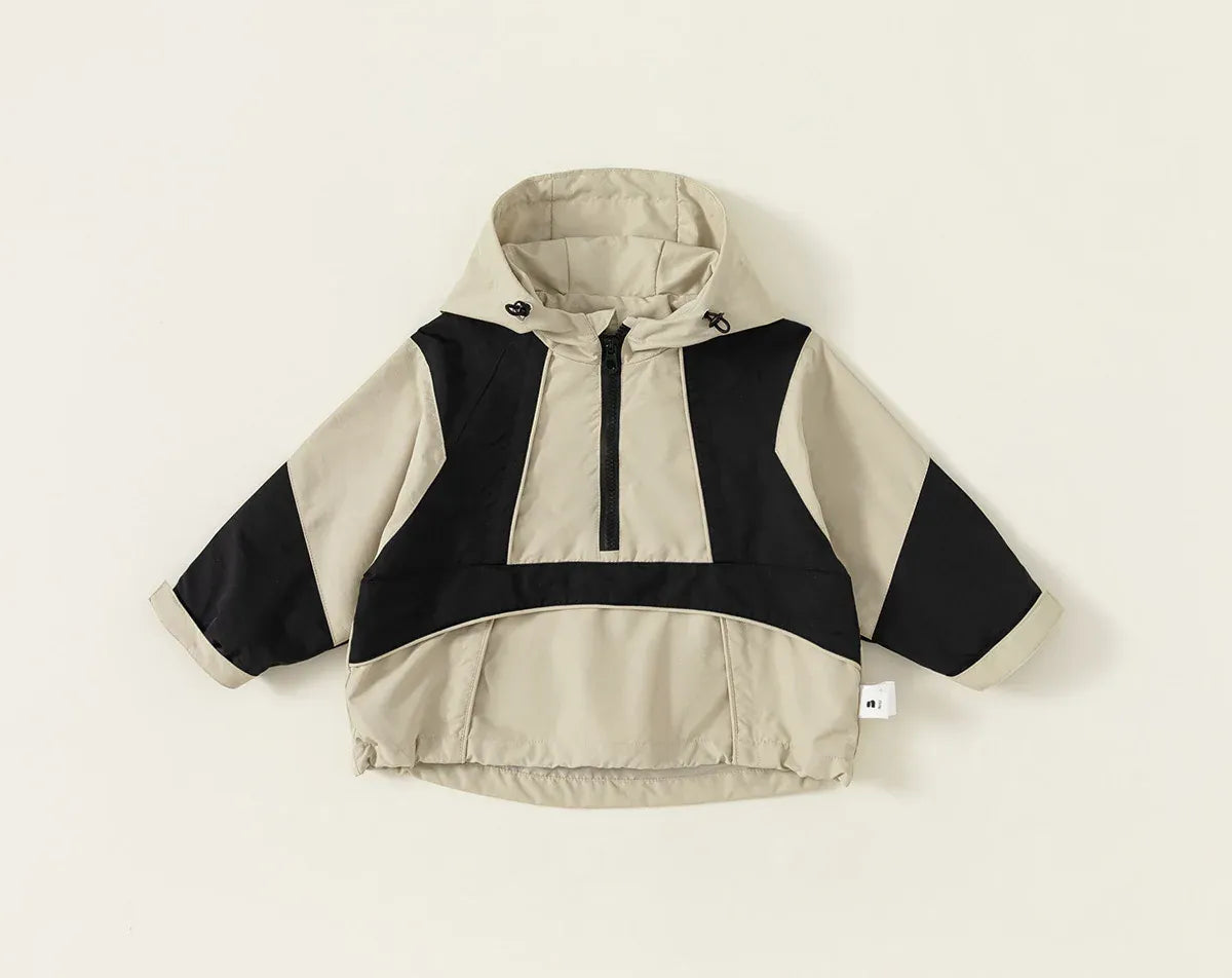 ショートコート・ジャケット・ジャンパー patchwork / 90cm 1-2y キッズアウター パッチワークフーディマウンテンパーカー【mh0007480】