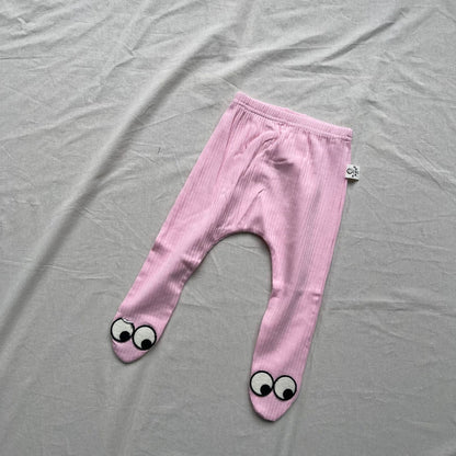 レギンスパンツ Pink / 66cm 足付きレギンスパンツ 薄手タイツレギンス【mh0009277】