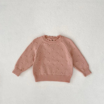 ニット・セーター pink / 6M  66cm ベビートップス ニットセーター 水玉ドット ピンク