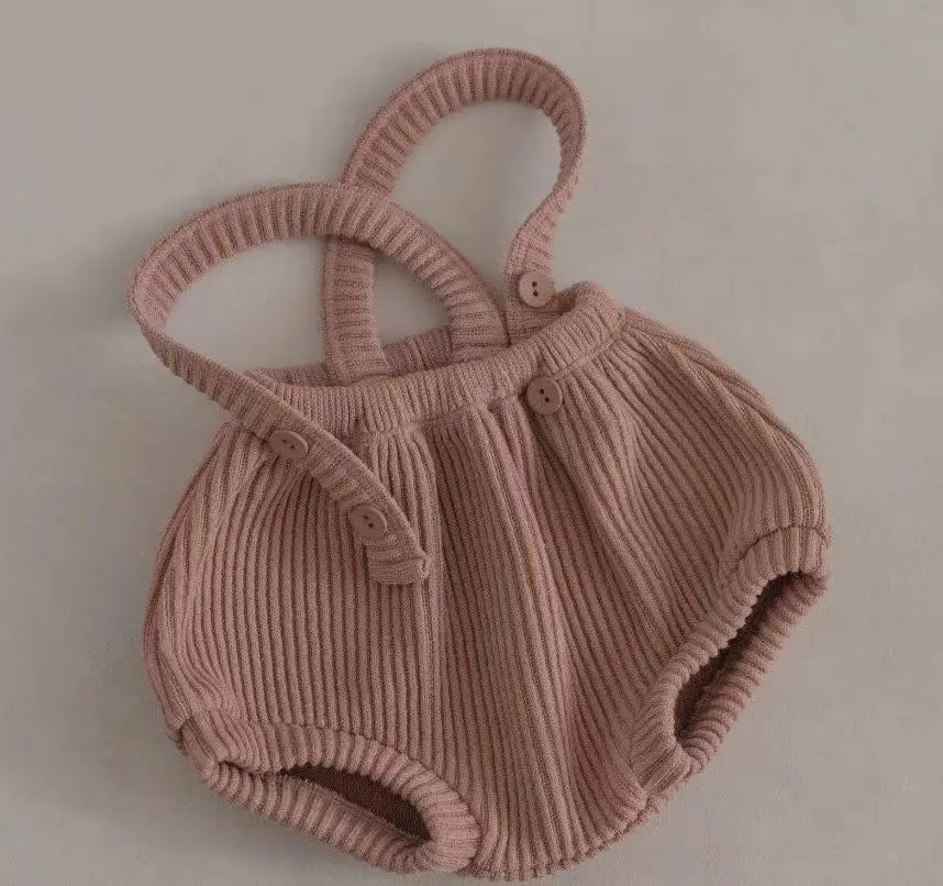 ブルマパンツ pink / 6M  66cm ベビーブルマ サスペンダーリブブルマパンツ 4カラー
