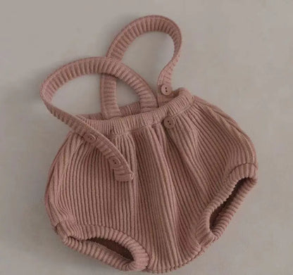 ブルマパンツ pink / 6M  66cm ベビーブルマ サスペンダーリブブルマパンツ 4カラー