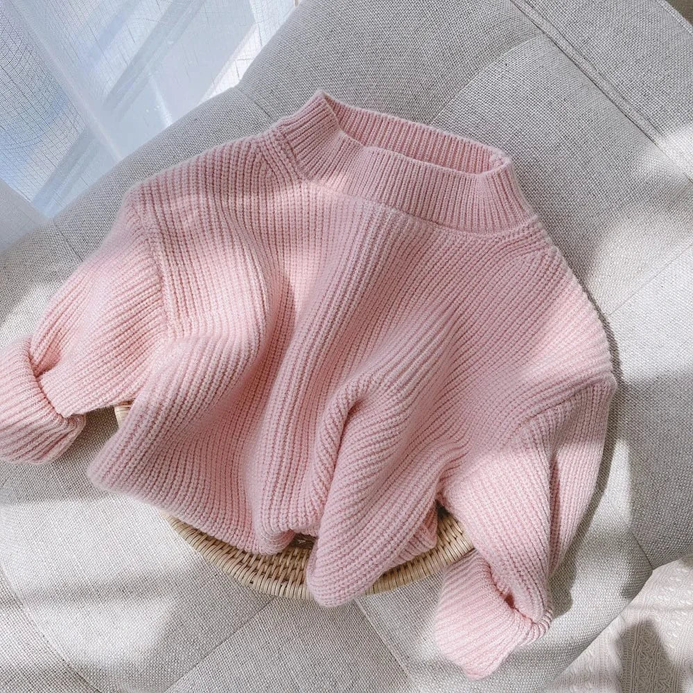 ニット・セーター Pink / 73cm ベビーキッズセーター ニット ルーズプルオーバー トップス ユニセックス 男の子 女の子 子供服