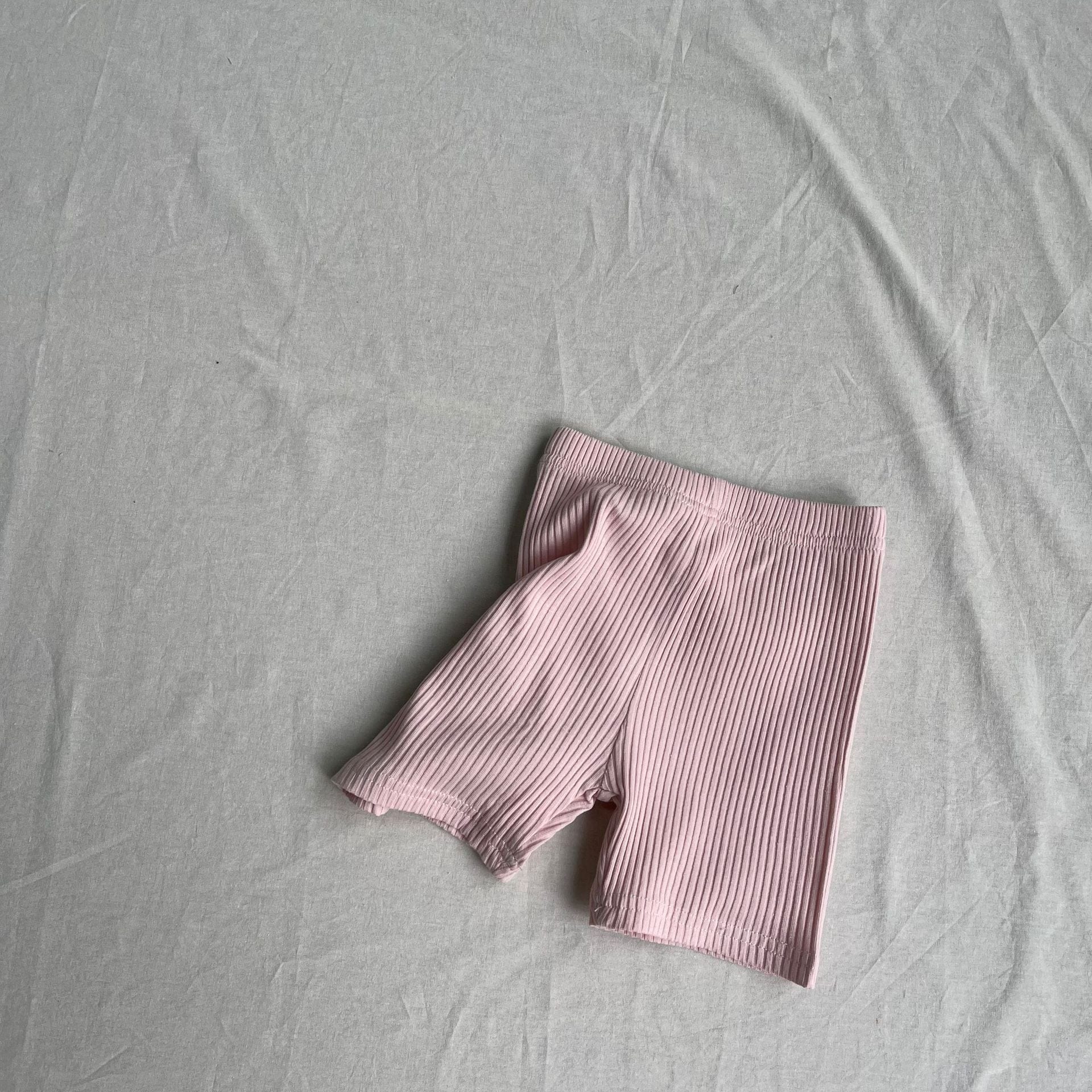 レギンスパンツ Pink / 73cm ベビーパンツ デイリーベイーシックショートリブレギンスパンツ【mh0009154】