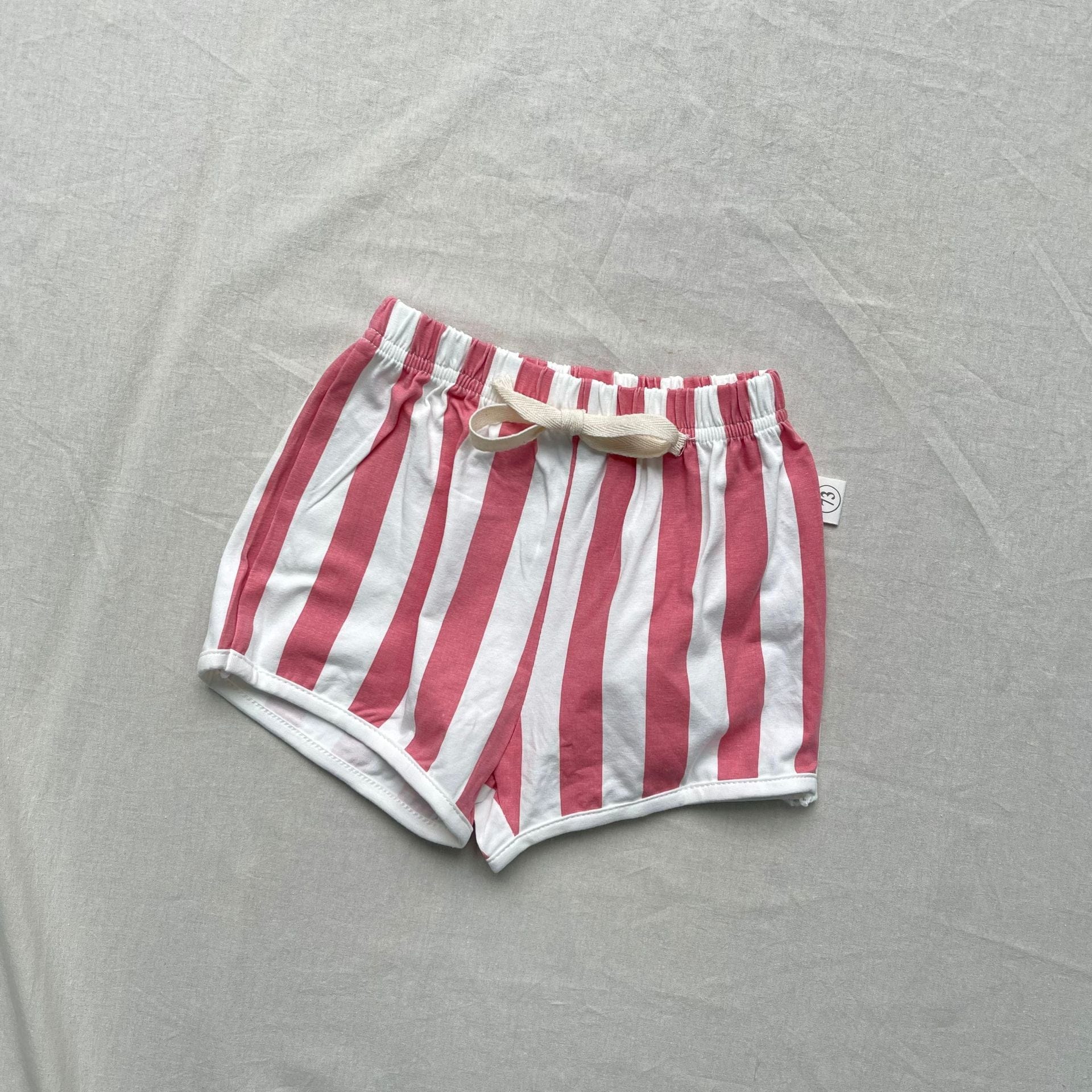 ハーフパンツ・ショートパンツ Pink / 73cm ストライプショートパンツ【mh0009442】