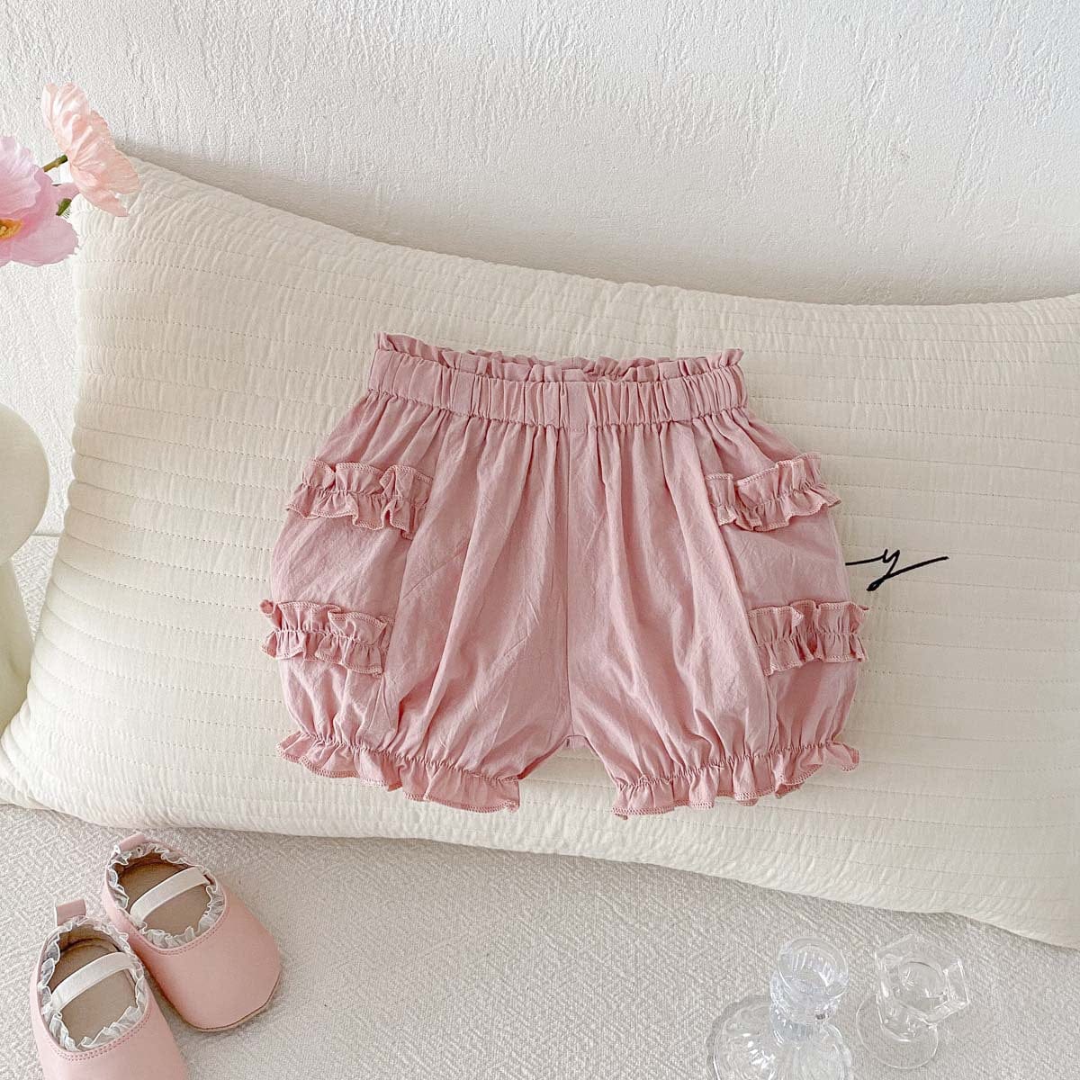 ハーフパンツ・ショートパンツ Pink / 73cm フリルバルーンショートパンツ【mh0009765】
