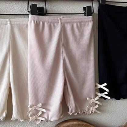 レギンスパンツ Pink / 73cm サイドリボンショートレギンスパンツ【mh0010371】