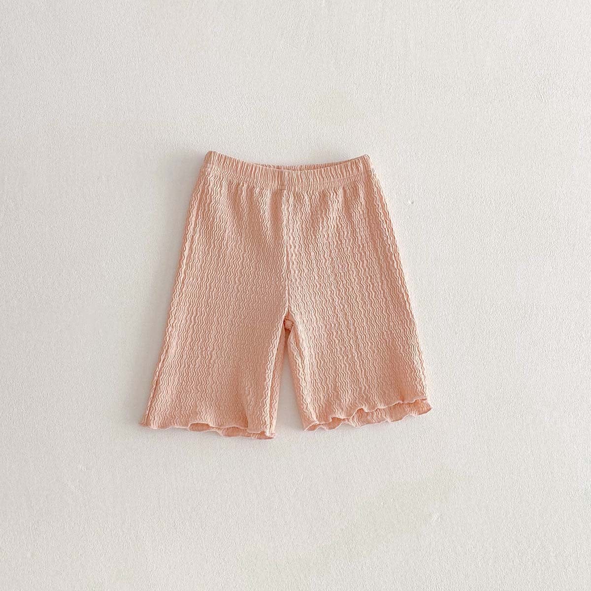 レギンスパンツ Pink / 80cm シンプルメロウフリルショートレギンスパンツ【mh0010338】